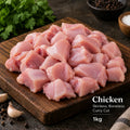Chicken Skinless, Boneless - Curry Cut - 1kg
