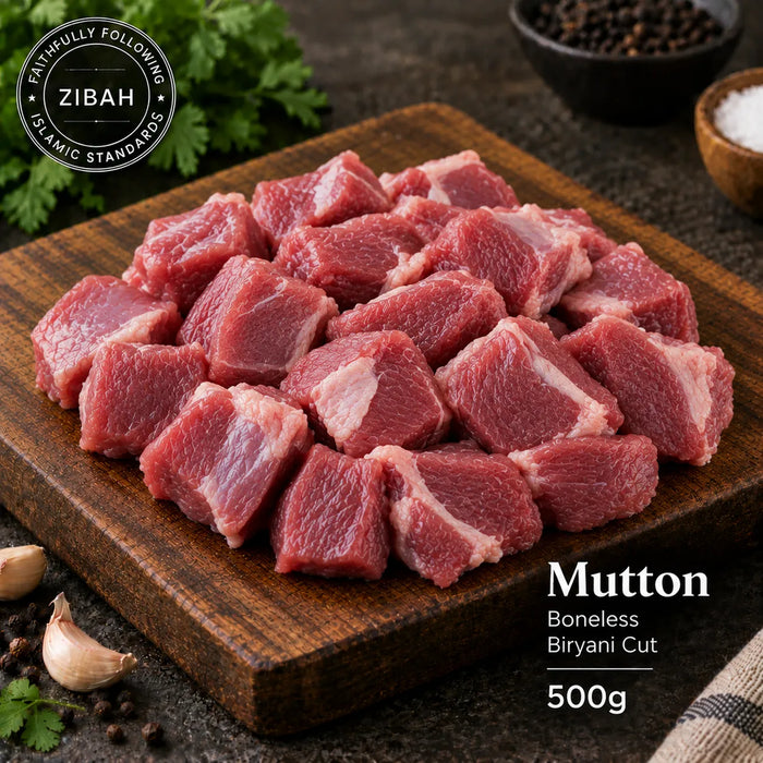 Mutton Boneless - Biryani Cut - 500g